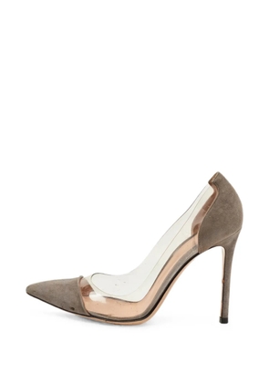 Gianvito Rossi Plexi pointed-toe pumps - Grey