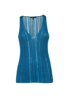Gucci Pre-Owned rib-knit tank top - Blue