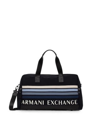 Armani Exchange logo-print travel bag - Blue