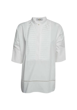 Carolina Herrera Vintage pleated blouse - White
