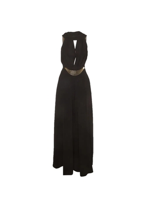 Elisabetta Franchi draped wide-leg jumpsuit - Black