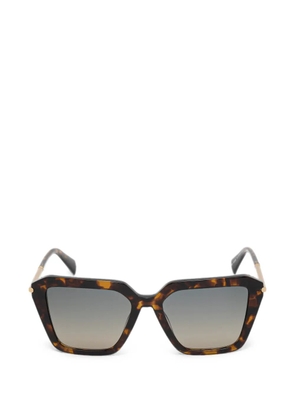 AllSaints tortoiseshell-effect square-frame sunglasses - Brown