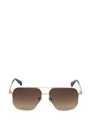 AllSaints geometric-frame sunglasses - Gold