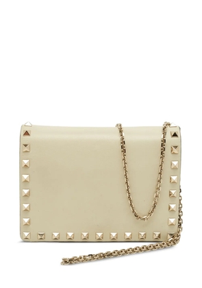 Valentino Garavani Pre-Owned mini Rockstud flap cross body bag - Neutrals