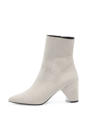 AMIRI pointed-toe heeled ankle boots - White