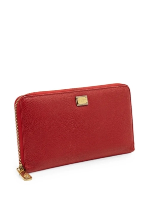 Dolce & Gabbana Pre-Owned zip-around leather wallet - Red