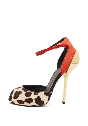 Giuseppe Zanotti Vintage leopard-print ankle-strap sandals - Neutrals