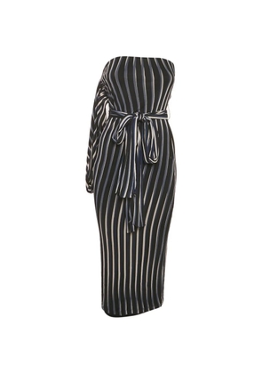 DVF Diane von Furstenberg striped midi dress - Black
