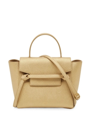 Celine Pre-Owned 2019 Belt Nano handbag - Gold