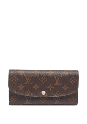 Louis Vuitton Pre-Owned 2016 Emilie monogram-pattern wallet - Brown
