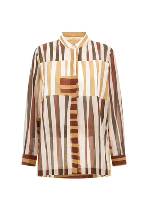 Herno stripe-pattern shirt - Neutrals