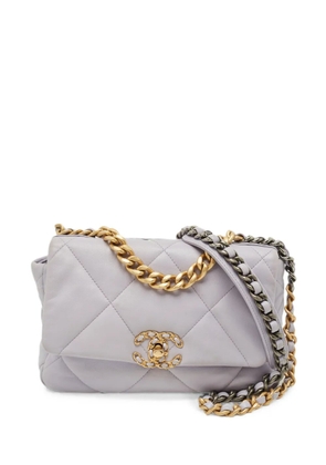 CHANEL Pre-Owned small 19 Flap quilted shoulder bag - Purple