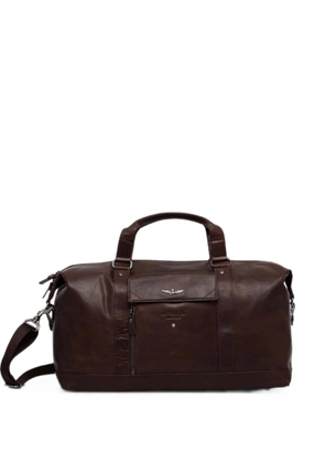 Aeronautica Militare leather holdall - Brown