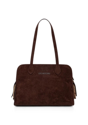 Love Moschino logo-lettering tote bag - Brown