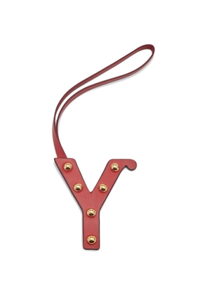 Burberry Pre-Owned Alphabet Y studded bag charm - Red