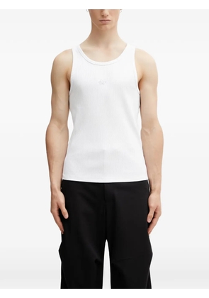 Filling Pieces ribbed-knit logo-embroidered vest - White