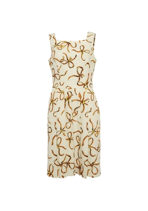 Moschino Pre-Owned bridal bow-print mididress - Neutrals