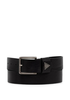 GUESS USA logo-plaque buckle-fastening belt - Black