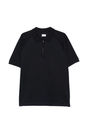 Pal Zileri zip-fastening raglan-sleeve polo shirt - Blue