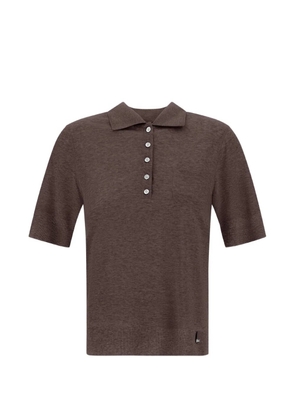 Herno knit polo shirt - Brown