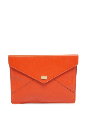 Dolce & Gabbana Pre-Owned envelope-shape clutch bag - Orange