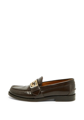 Gucci Pre-Owned Horsebit patent leather loafers - Brown