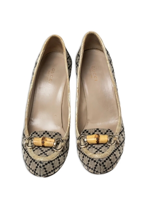 Gucci Pre-Owned horsebit-detail heeled pumps - Neutrals
