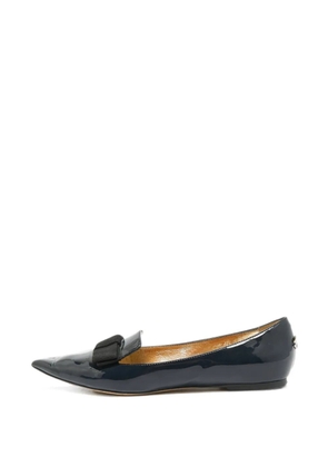 Jimmy Choo Pre-Owned Love pointed-toe ballet flats - Blue