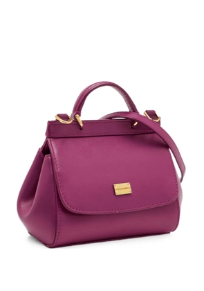 Dolce & Gabbana Pre-Owned Miss Sicily leather tote bag - Purple