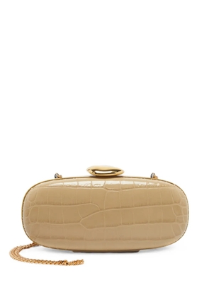Michael Kors Vintage Tina croc-embossed clutch bag - Neutrals