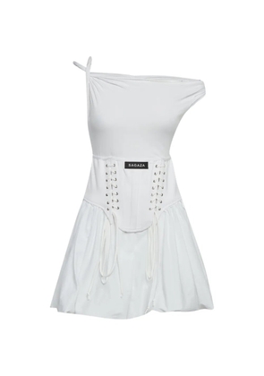 SAGAZA corset mini dress - White