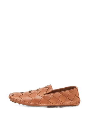 Bottega Veneta Pre-Owned Douglas Intrecciato loafers - Brown