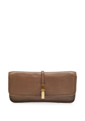 Marc By Marc Jacobs flap leather clutch bag - Brown