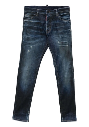 DSQUARED2 distressed skinny-cut jeans - Blue