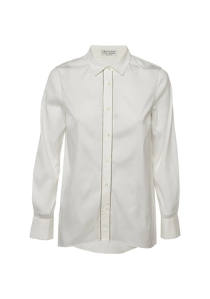 Brunello Cucinelli Monili button-front shirt - White