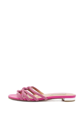 Aquazzura Moondust crystal sandals - Pink