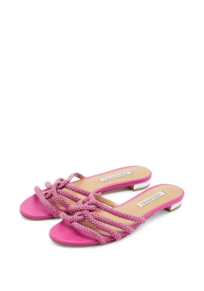 Aquazzura Moondust crystal sandals - Pink