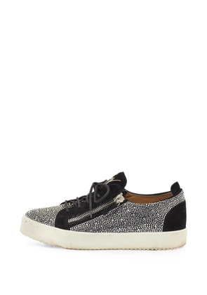 Giuseppe Zanotti Vintage Frankie crystal-embellished sneakers - Black