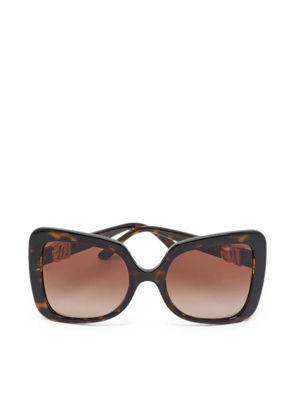 Dolce & Gabbana Pre-Owned DG6193U oversized sunglasses - Brown