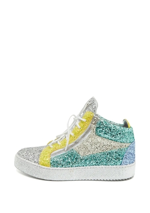 Giuseppe Zanotti Vintage Kriss glitter-finish sneakers - Silver