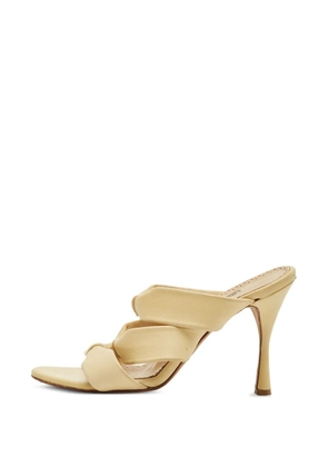Manolo Blahnik bow-effect leather sandals - Neutrals