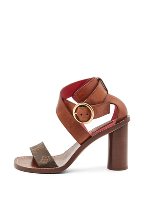 Louis Vuitton Pre-Owned Ocean Drive heeled sandals - Brown