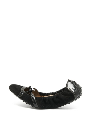 Tod's Vintage suede ballet flats - Black