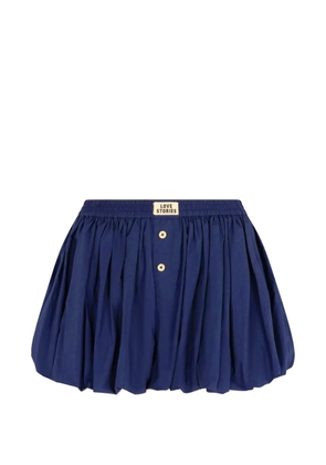 Love Stories Kitty gathered bubble-hem shorts - Blue