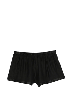 TOM FORD logo-embroidery pajama shorts - Black