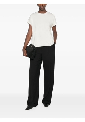 Fabiana Filippi bead-embellished short-sleeve sweater - White