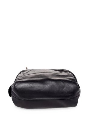 Carolina Herrera Vintage logo-embossed shoulder bag - Black