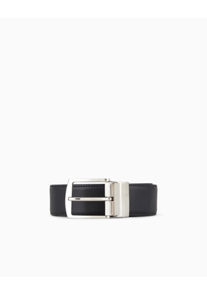 Reversible leather belt