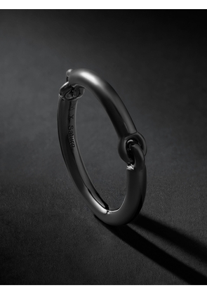 MAOR - The Equinox Rhodium-Plated 18-Karat White Gold Ring - Men - Black - 11