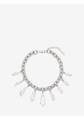 McQueen Mirror Necklace - Silver - Women